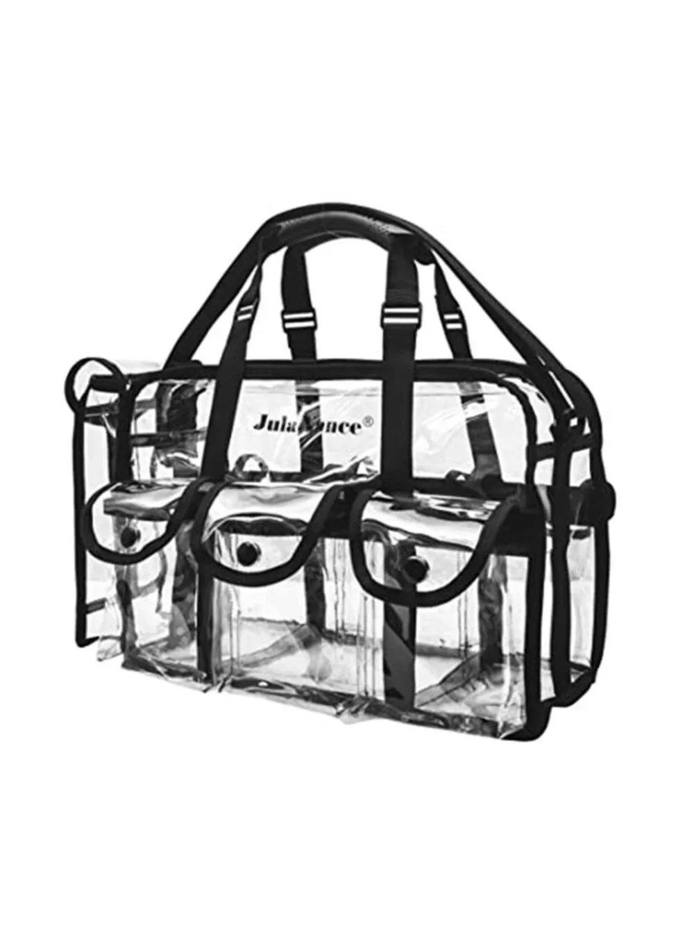 Clear Makeup Bag Organizer Travel Cosmetic Case PVC MUA Shoulder Tote Large